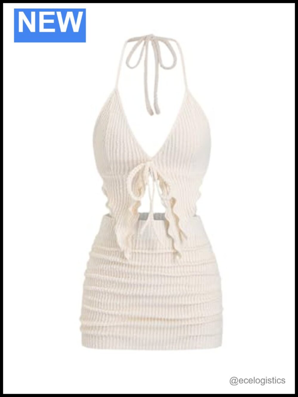 Y2K Women's 2 Piece Skirt Set Crop Top & Bodycon Mini Skirt